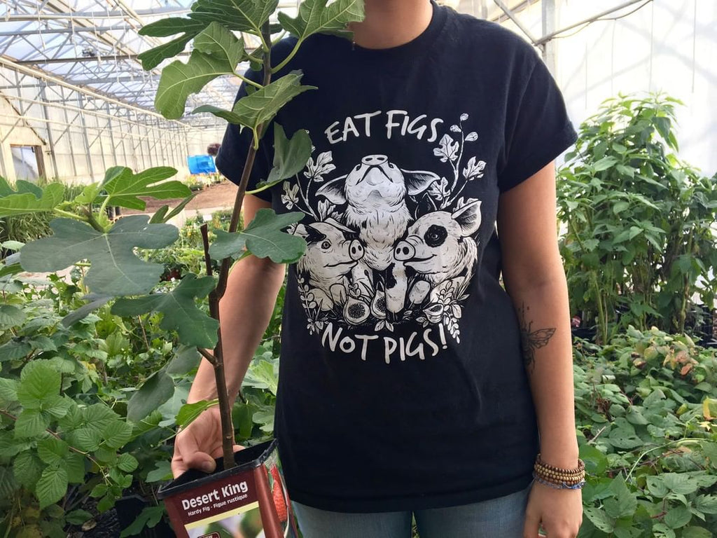 EAT FIGS NOT PIGS Ethically Made + Eco-friendly T-shirt
