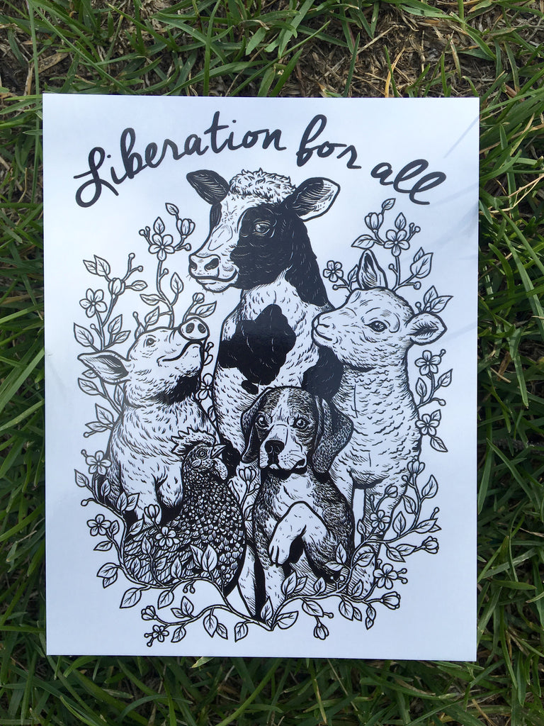 100% Recycled Liberation For All Postcard
