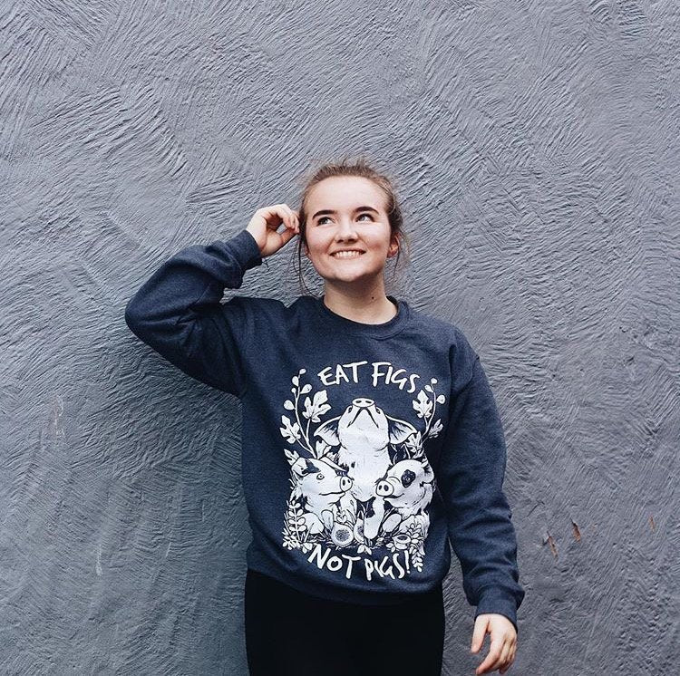 Eat Figs Not Pigs Crewneck