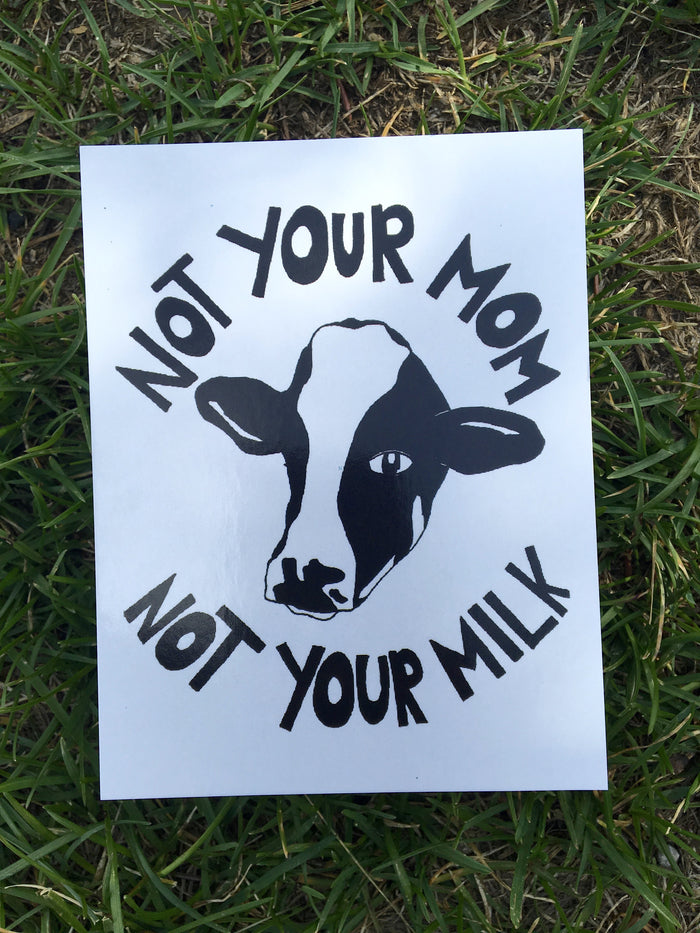 100% Recycled Not Your Mom Not Your Milk Postcard