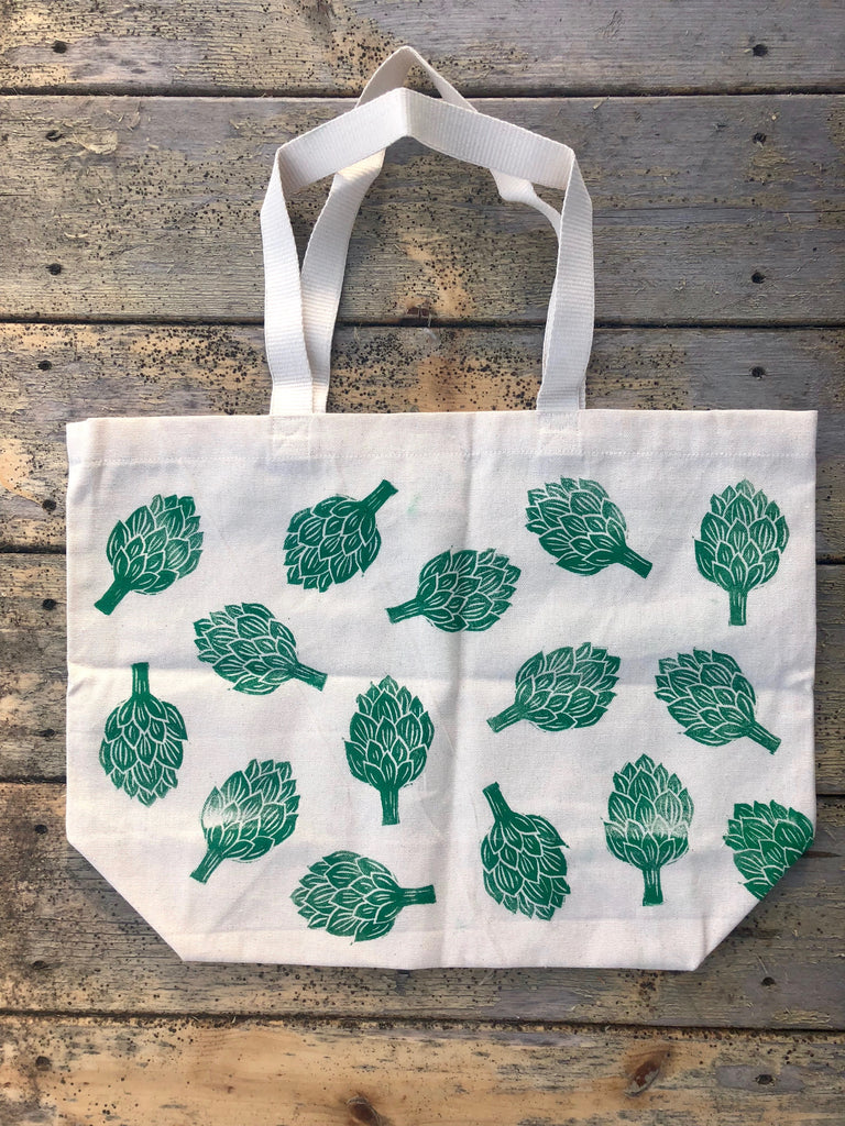 Go Green - Hand-painted Tote bag