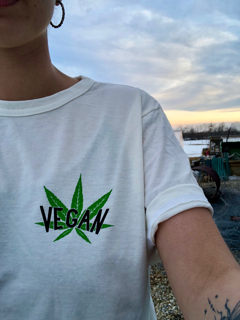 VEGAN CANNABIS Bamboo & Organic Cotton Tee